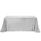 SILVER Sequined 90x156" RECTANGLE TABLECLOTH Designer Wedding Party Catering